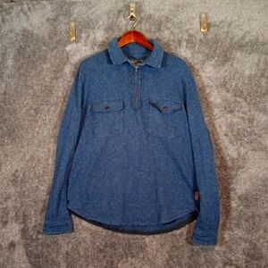 Roots Canada Sporting Goods 1/4 Zip Pullover Sweater Mens XL/TG